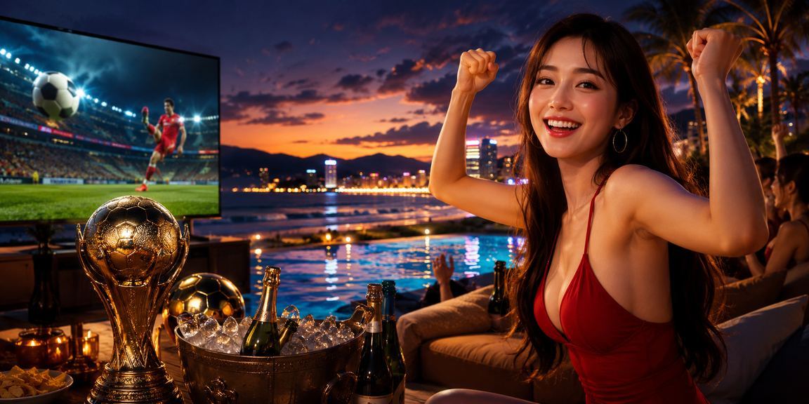 Người hâm mộ bóng đá theo dõi phân tích trận đấu tại bãi biển Đà Nẵng