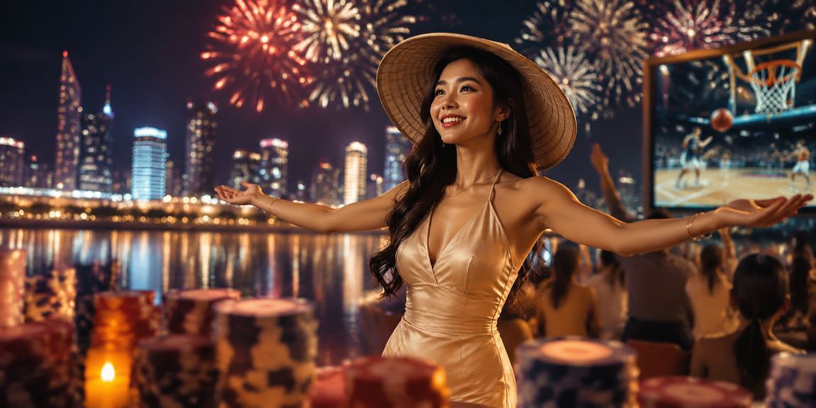 Người hâm mộ thể thao tại Nha Trang đội nón lá xem cá cược bóng rổ – đêm giải trí sôi động